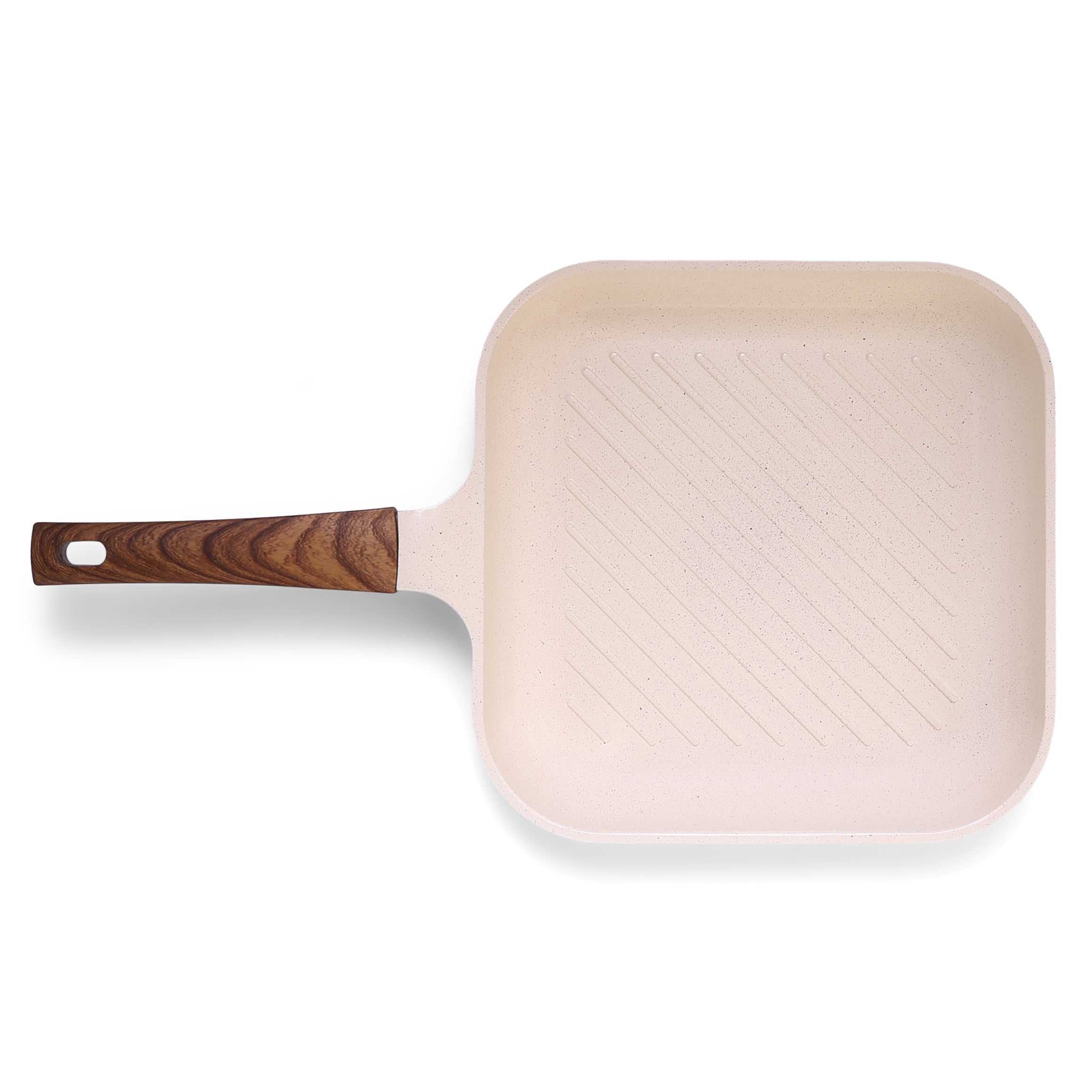 Granova cream grill pan 28 cm shown from an angled product view