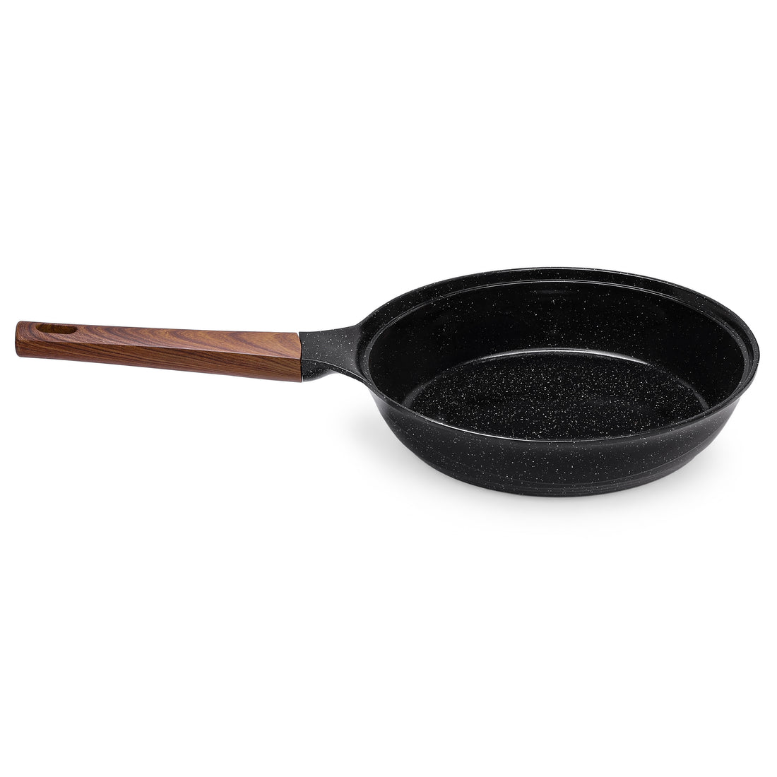 Granova black Frying Pan 24 cm displayed empty in a modern kitchen