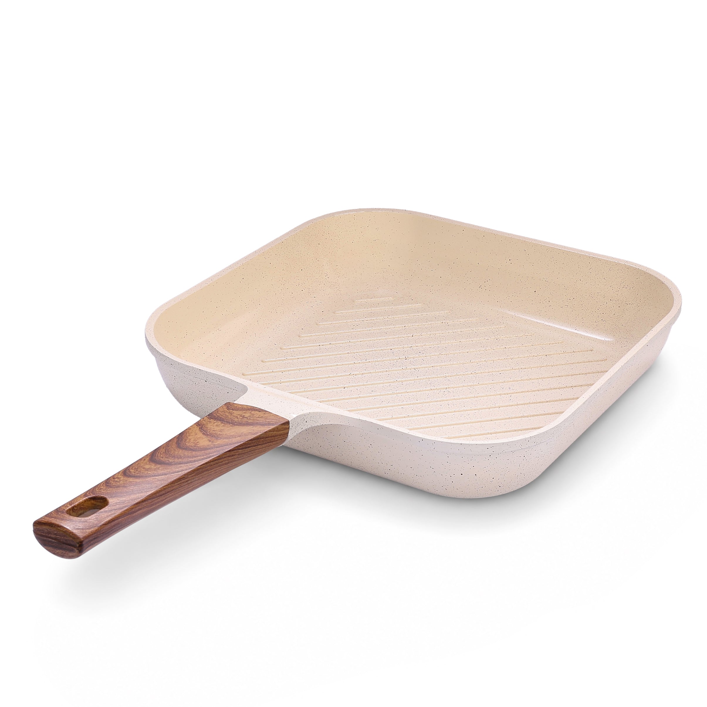 Granova cream Grill Pan 28 cm product view showing the non-stick cookware design